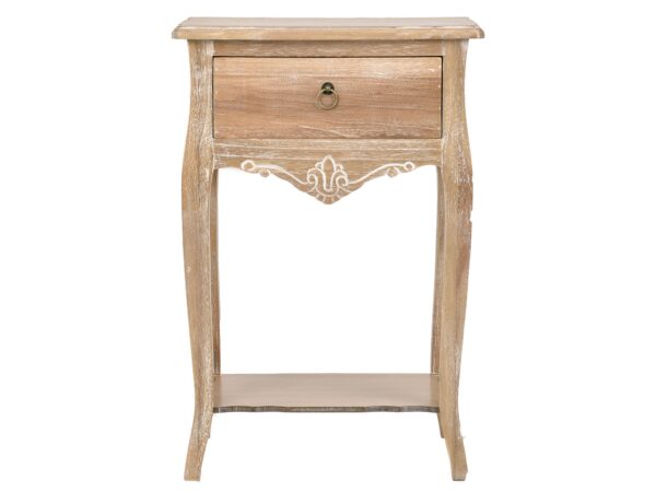 Szafka nocna z frezowaną podstawą i uchwytem pierścieniowym