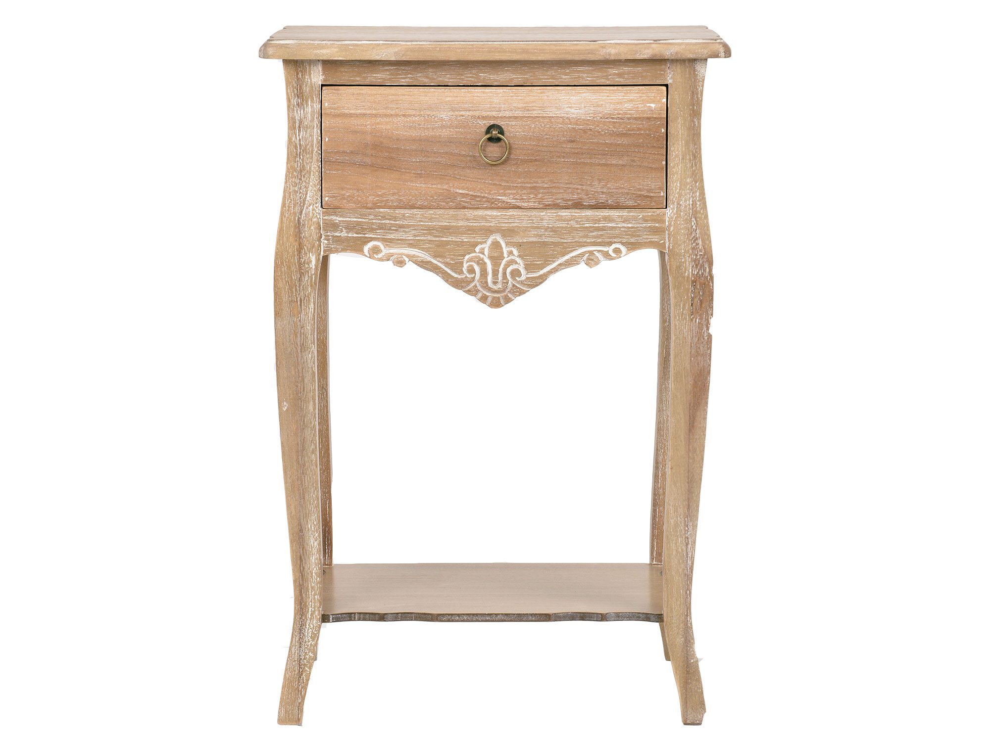 Szafka nocna z frezowaną podstawą i uchwytem pierścieniowym Szafka nocna z frezowaną podstawą i uchwytem pierścieniowym