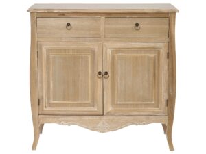 Komoda prowansalska z rzeźbieniami i jasnobrązowym blatem – Viva