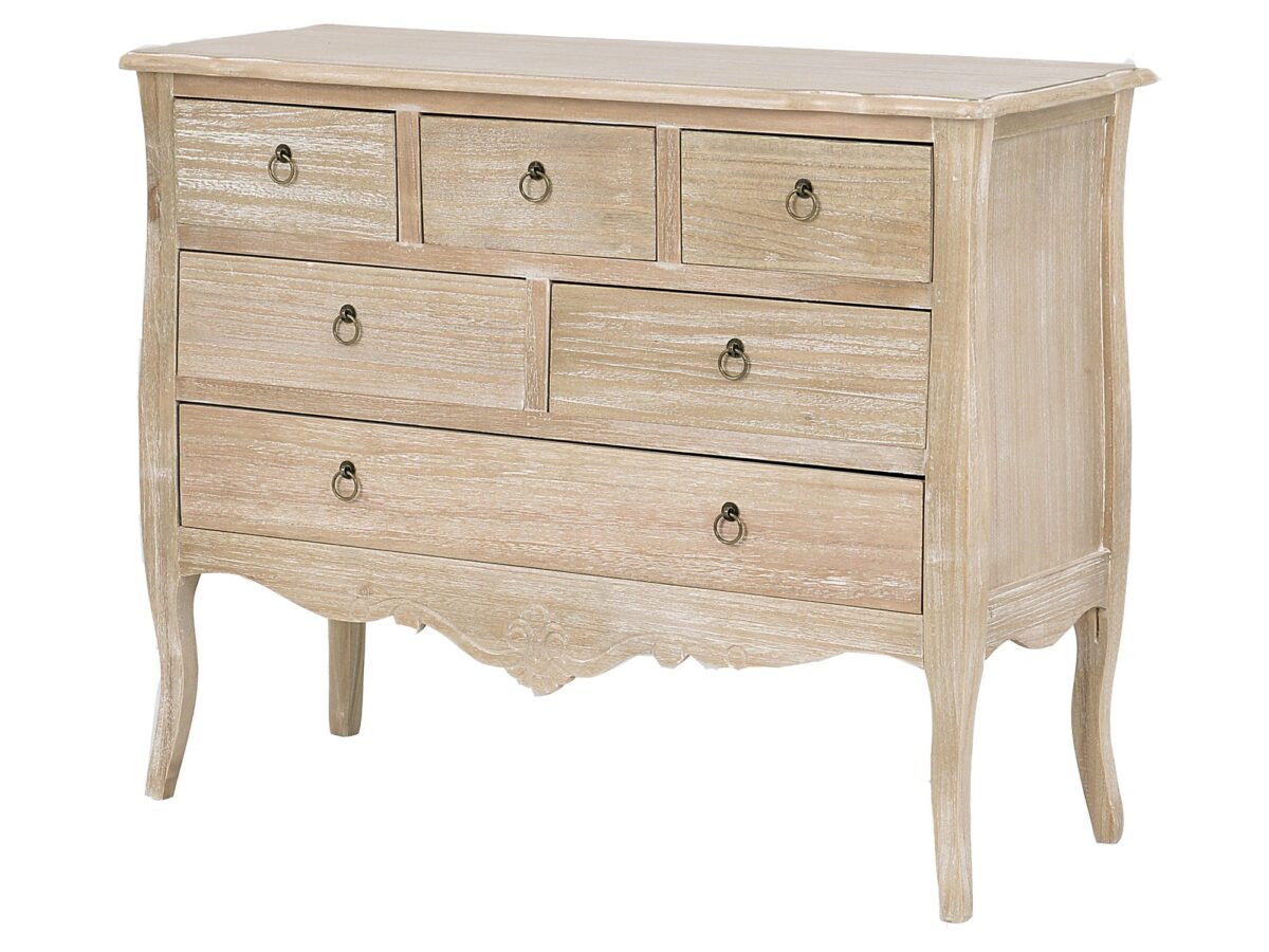 Komoda na giętych nóżkach w kolorze jasnobrązowym – Viva