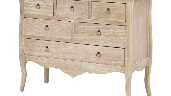 Komoda na giętych nóżkach w kolorze jasnobrązowym – Viva