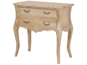 Komoda jasnobrązowa z metalowym uchwytem w stylu prowansalskim – Viva