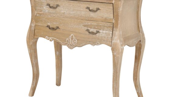 Komoda jasnobrązowa z metalowym uchwytem w stylu prowansalskim – Viva