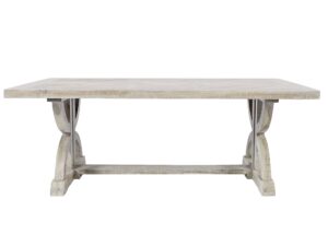 Jasny stolik z drewnianą intarsją w jodełkę – Avola