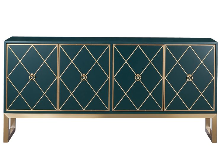 Komoda nowoczesna w odcieniu zieleni