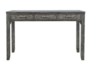 Ciemnoszare Biurko Klasyczne z USB – Avola