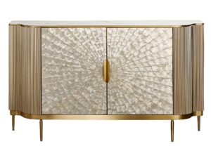 Szampańska Komoda Muszla Morska Marmurowy Blat – Eleganza