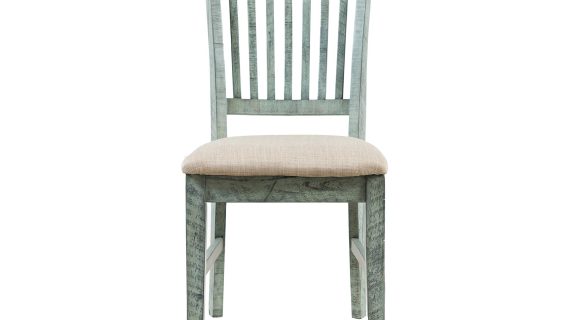 Rustykalne Krzesło Turkusowe Pionowe Listewki – Avola