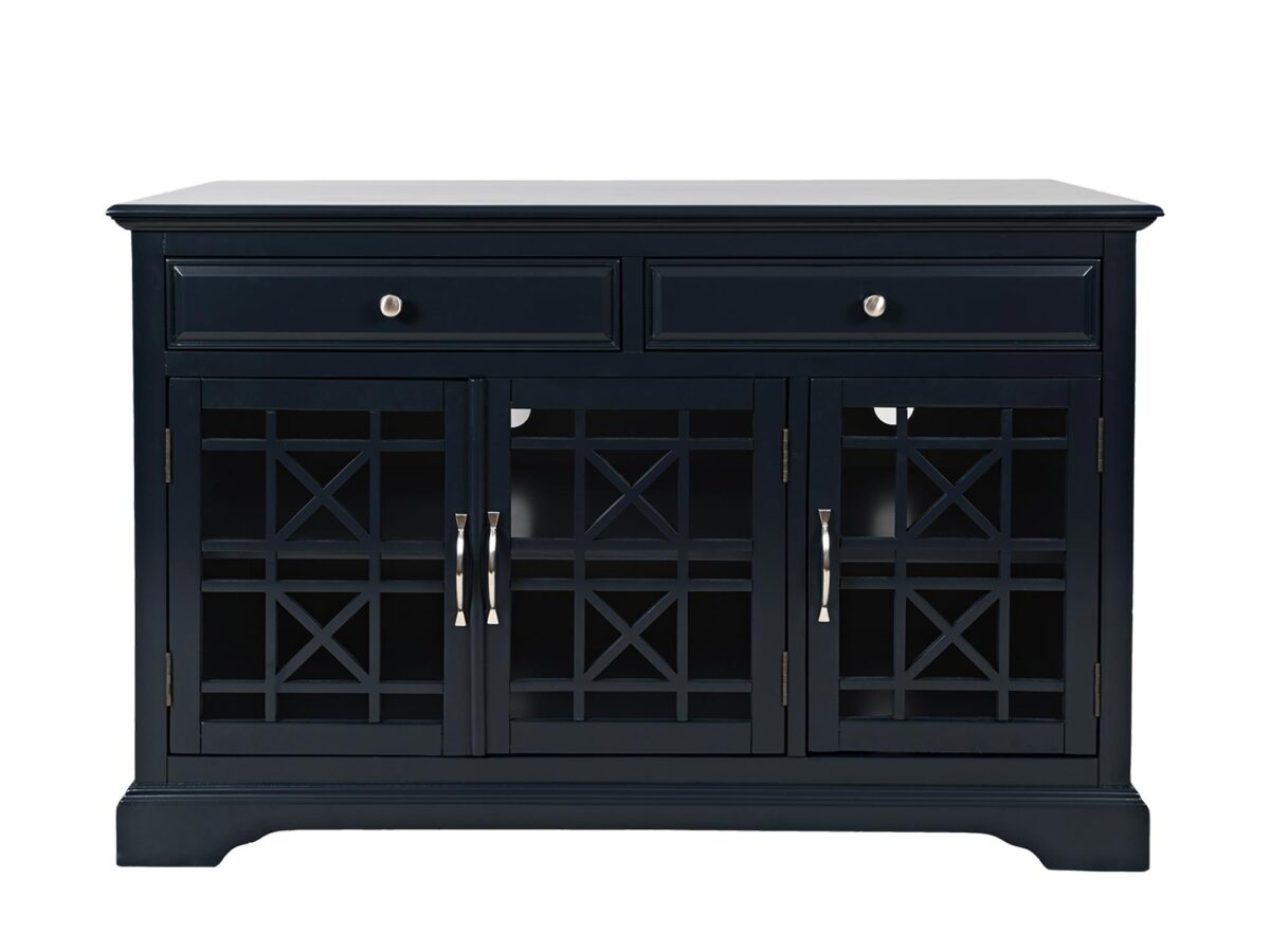 Granatowa komoda z przecieranym wykończeniem – Avola