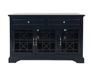 Granatowa komoda z przecieranym wykończeniem – Avola