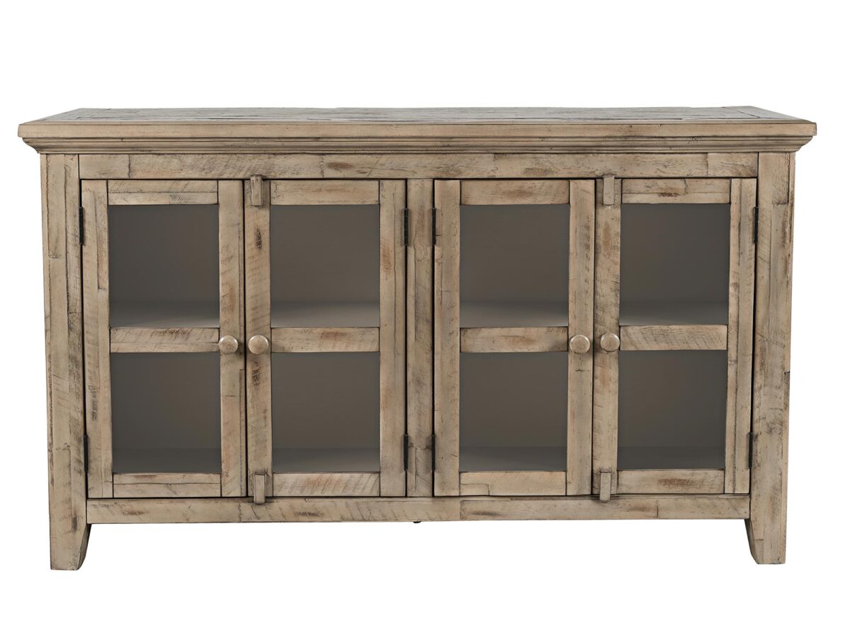 Rustykalna Komoda Przeszklone Drzwi Przetarcia – Avola