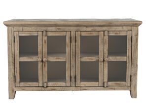 Rustykalna Komoda Przeszklone Drzwi Przetarcia – Avola