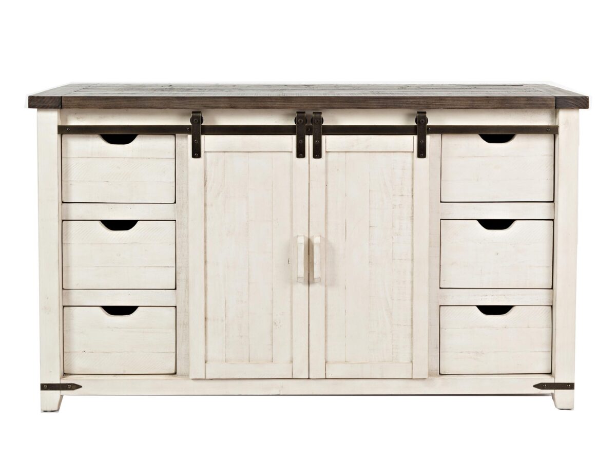 Rustykalna Komoda Drewno Sosnowe Recyklingowe – Avola