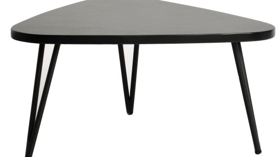 Stolik retro z czarnym blatem imitującym kamień – Mondo