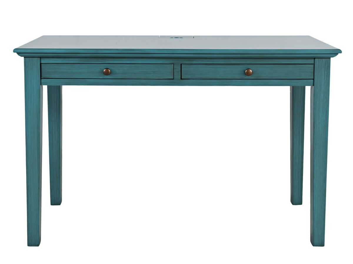 Ciemnoniebieskie Biurko z Gniazdem USB – Avola