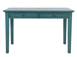 Ciemnoniebieskie Biurko z Gniazdem USB – Avola