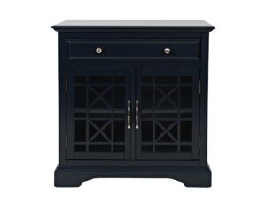 Komoda granatowa w stylu retro z przecierką – Avola