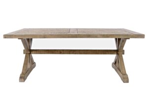 Drewniany Stolik Kawowy Klasyczny Wzór Deski – Avola