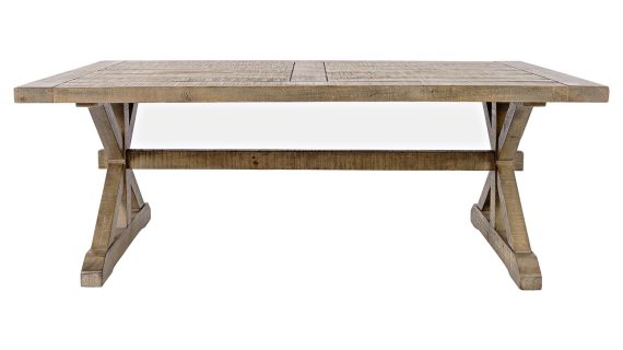 Drewniany Stolik Kawowy Klasyczny Wzór Deski – Avola