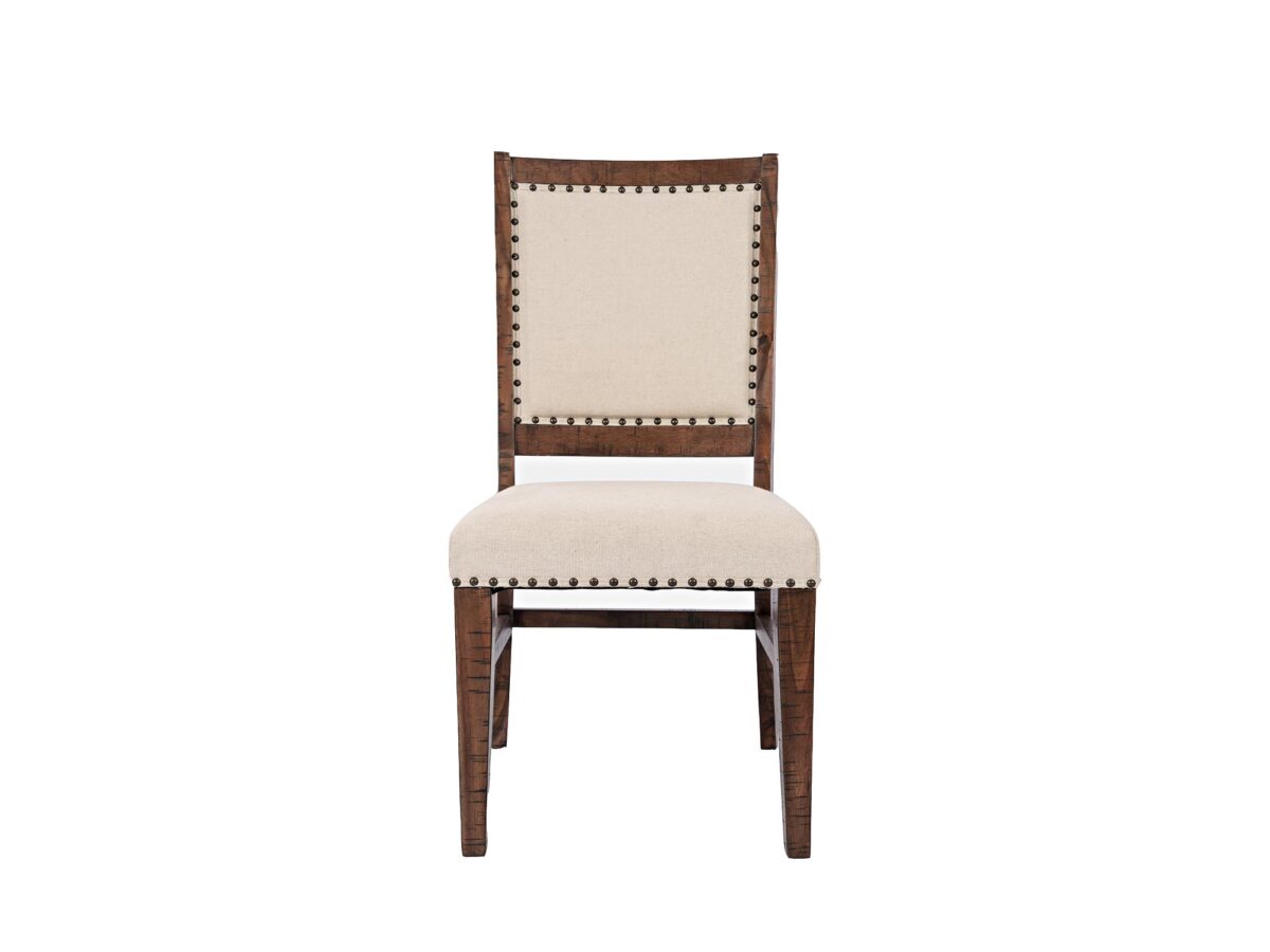 Rustykalne Krzesło Ciemne Drewno Shabby Chic – Avola