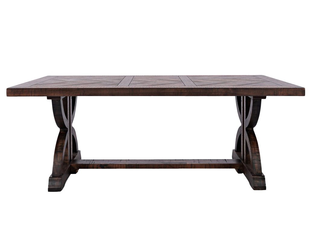 Klasyczny Stolik Drewniany Intarsja w Jodełkę – Avola