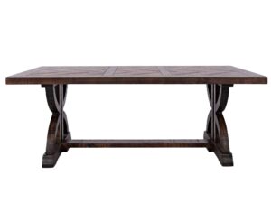 Klasyczny Stolik Drewniany Intarsja w Jodełkę – Avola