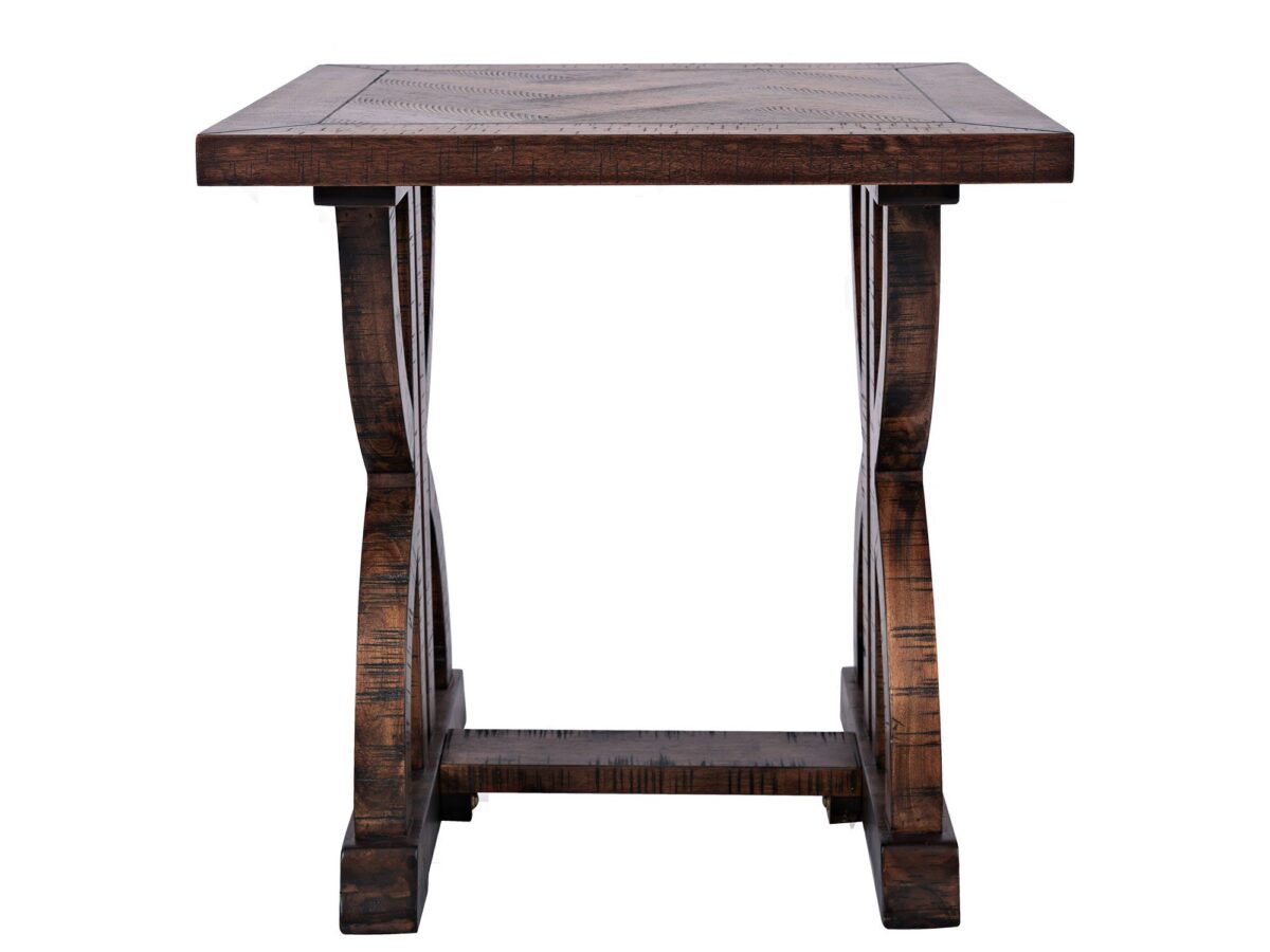 Prowansalski Stolik Drewniany Intarsja Jodełka – Avola