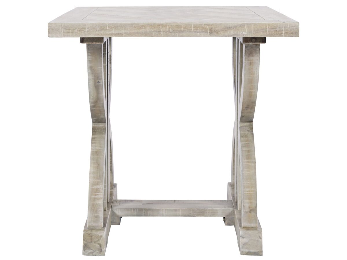 Stolik w jodełkę z jasnego drewna – styl retro – Avola