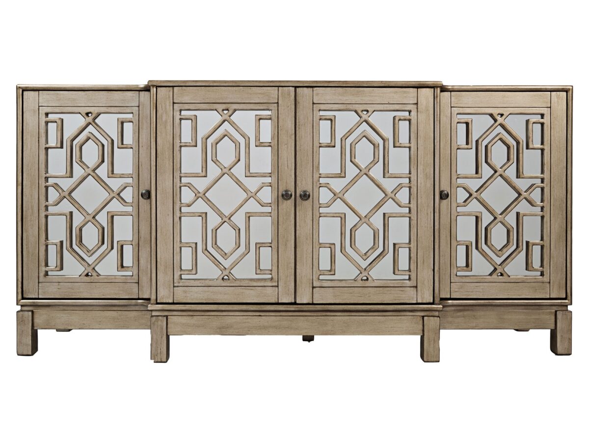 Komoda w stylu glamour stare złoto z lustrami – Avola