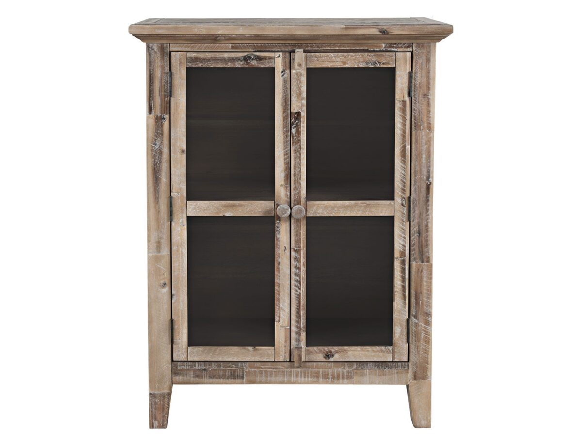 Rustykalna Komoda Przeszklone Drzwi – Avola