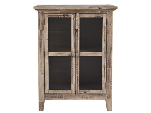 Rustykalna komoda przeszklona