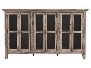 Komoda Rustykalna Styl Przeszklone Drzwi – Avola