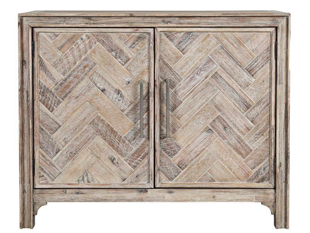 Komoda Elegancka Naturalne Drewno Frezowane Elementy – Avola