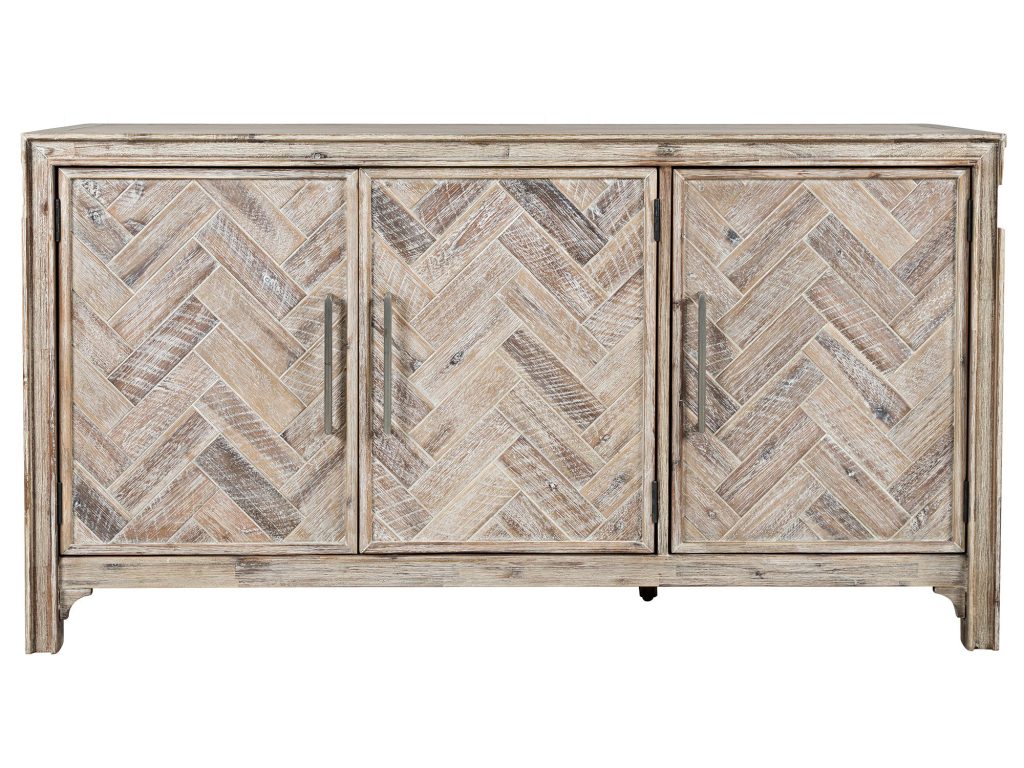 Komoda Naturalna Intarsjowane Drzwi Frezowane Detale – Avola