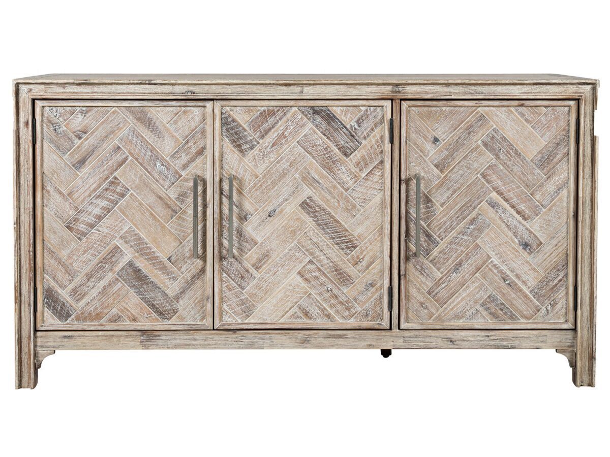 Komoda Naturalna Intarsjowane Drzwi Frezowane Detale – Avola