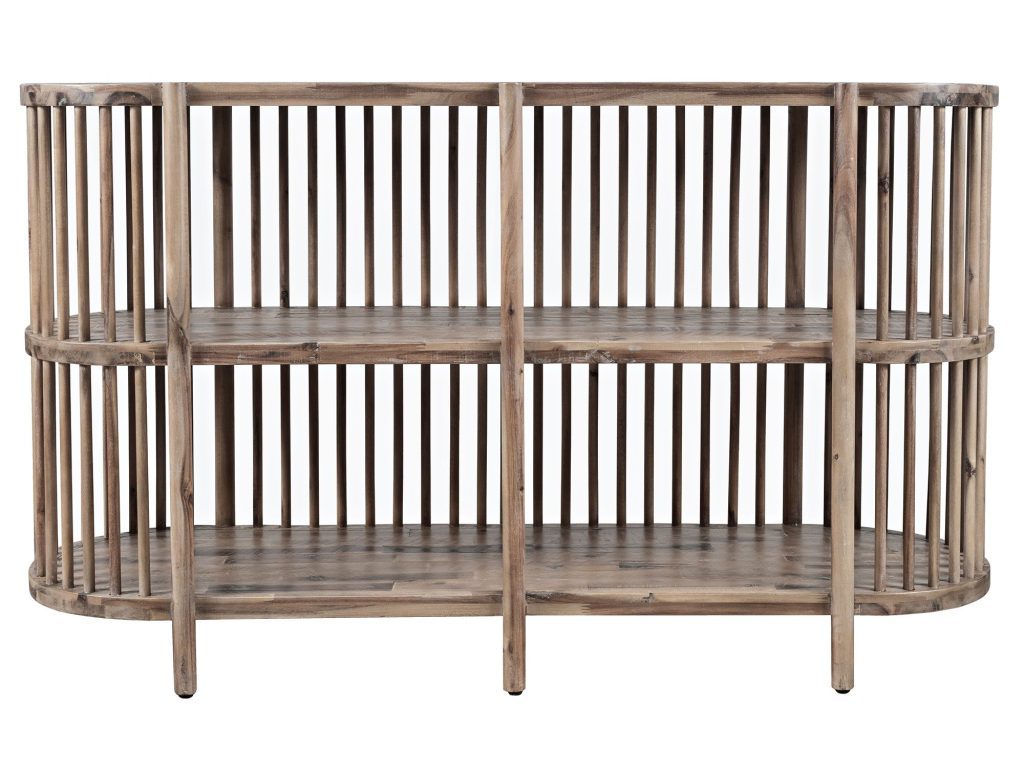 Komoda Boho Naturalne Drewno Pionowe Szczebelki – Avola