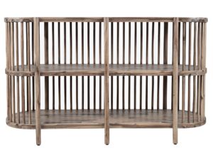 Komoda Boho Naturalne Drewno Pionowe Szczebelki – Avola