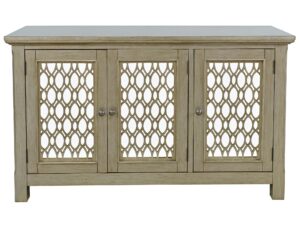 Złota Komoda Lustrzane Drzwi Eleganckie Szprosy – Avola