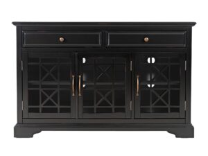 Czarna komoda retro z efektami postarzenia – Avola