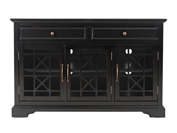 Komoda z drzwiczkami i miejscem na sprzęt RTV