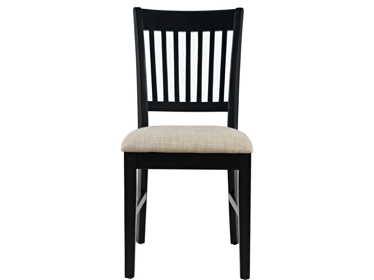 Czarne Krzesło Tapicerowane Czerwone Przetarcia – Avola