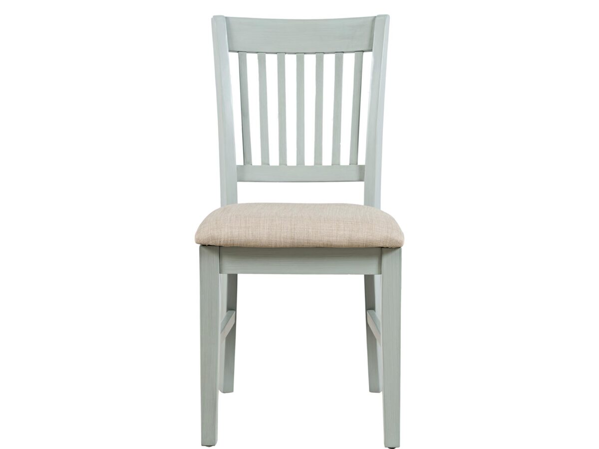 Szaromiętowe Krzesło Tapicerowane Kremowe Siedzisko – Avola