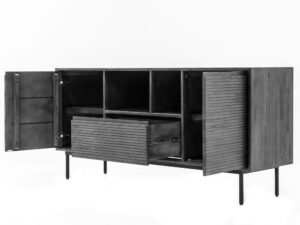 miniaturka Komoda retro akacjowa w kolorze Tundra Grey – Nobile