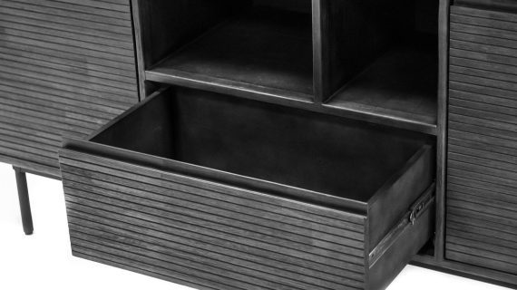 miniaturka Komoda retro akacjowa w kolorze Tundra Grey – Nobile