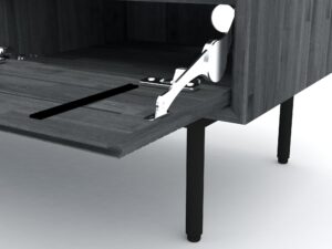 miniaturka Komoda RTV Tundra Grey z frontem 3D – Nobile