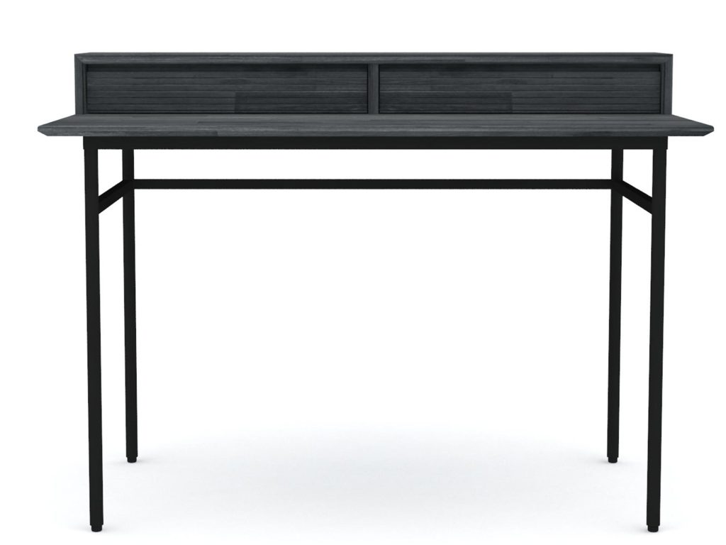 Biurko retro 3D z grafitowymi nogami – Nobile