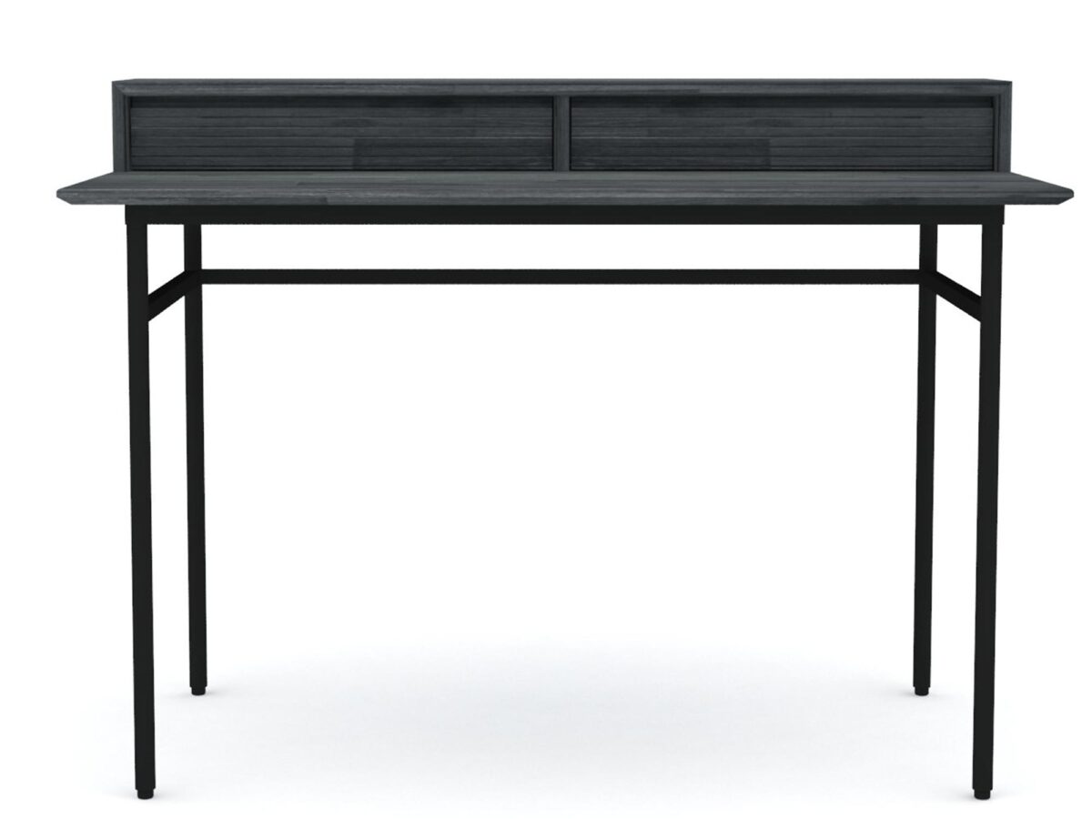 Biurko retro 3D z grafitowymi nogami – Nobile