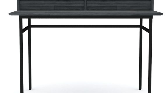 Biurko retro 3D z grafitowymi nogami – Nobile