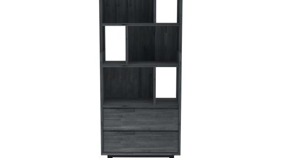 Regał retro z grafitowymi nogami – Nobile