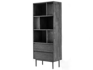 miniaturka Regał retro z grafitowymi nogami – Nobile